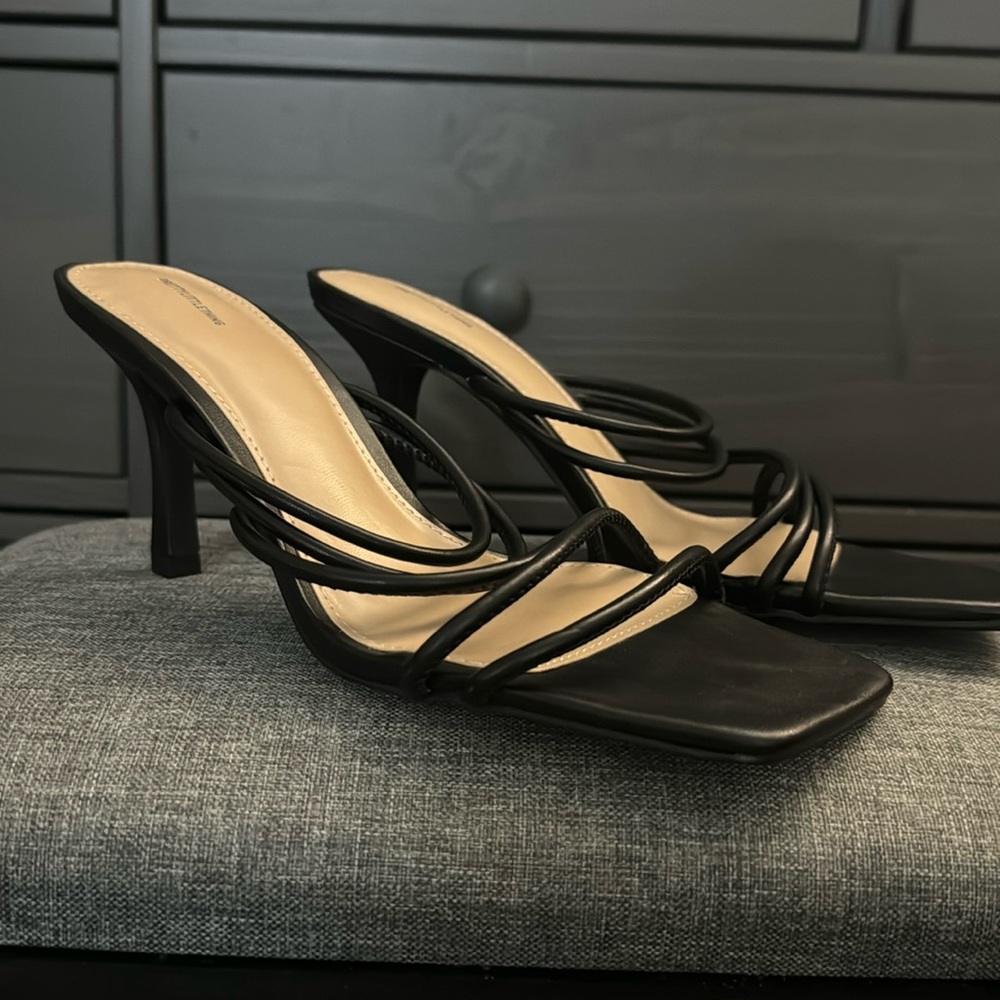 PrettyLittleThing Square Toe Heels